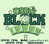 Kirby's Block Ball screenshot 3 for GameBoy